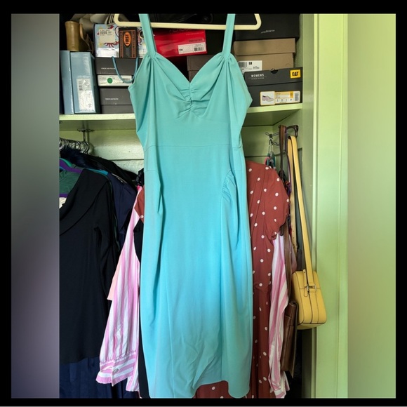 Stop Staring Dresses & Skirts - Stop Staring! Baby Blue Pinup Dress 1X